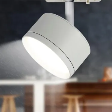 Светильник трековый TR48 - GX53 WH однофазный под лампу GX53 матовое белый под лампу GX53, лампа в комплект не входит