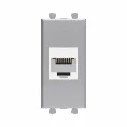 Avanti Компьютерная розетка RJ-45 без шторки модульная кат.6 Закаленная сталь 1 модуль