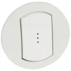 Клавиша выключателя двойная с подсветкой IP44