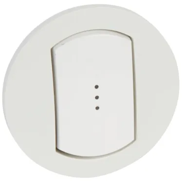 Клавиша выключателя двойная с подсветкой IP44