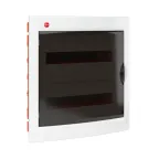 Щит мультимедийный встраиваемый с дверцей 36 модулей IP41 белый с монтажными платами