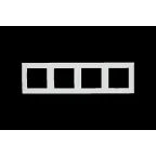 15 Рамка на 4 поста белый