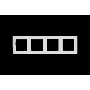 15 Рамка на 4 поста белый