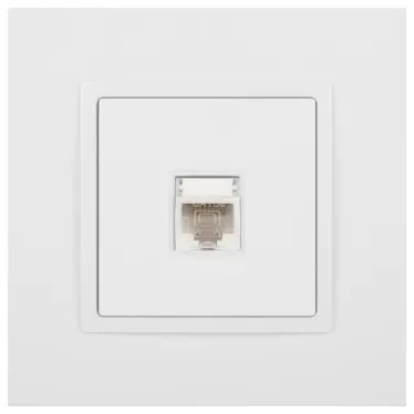 Розетка RJ45, Эра Elegance, белый, 14-3107-01