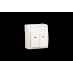 15 Aqua Переключатель для жалюзи с электрической блокировкой IP54 10А 250В винтовой зажим S15A с.кость