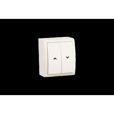 15 Aqua Переключатель для жалюзи с электрической блокировкой IP54 10А 250В винтовой зажим S15A с.кость