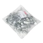 Скоба металлическая двухлапковая d25-26мм (100шт) PROxima