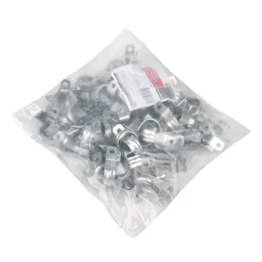 Скоба металлическая двухлапковая d25-26мм (100шт) PROxima