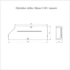 Переходник правый с крышкой Стандарт 600х500х80