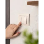 Выключатель трехклавишный СП 10А бежевый Минск