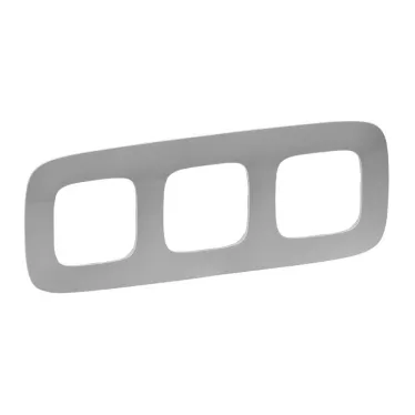 Valena ALLURE Рамка 3 поста алюминий универсальная