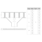 Ответвитель T-образ. лестничный 80х400мм HDZ