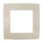 Рамка на 1 пост, Эра12, слоновая кость, 12-5001-02