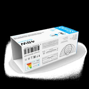 Светильник промышленный линейный ДСП 48 Вт 6000 лм 6500К AC 220В IP65 1500х58х60мм ССП-176 матовый сквозная проводка соеденяется в линию EVO Gauss