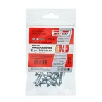 Шуруп универсальный 3,5х30 потайная головка, остроконечный, оцинкованный (20шт) - пакет