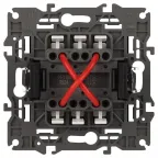 Переключатель промежуточный, 10АХ-250В, Эра Elegance, антрацит,14-1108-05