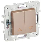 SKANDY Выключатель жалюзи 10А SK-V12Sa песочный IEK