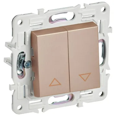 SKANDY Выключатель жалюзи 10А SK-V12Sa песочный IEK