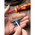 Шина нулевая 63.08 (1-н изолятор стойка) латунь