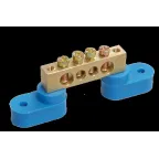 Шина N ноль на двух угловых изоляторах ШНИ-6х9-4-У2-С