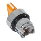 Механизм переключателя исполнительный ХB4 желтый на 3 положения возвратный без фиксации с подсветкой с короткой ручкой PROxima