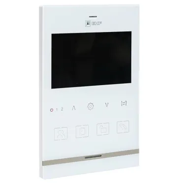 Видеодомофон IPV-01 бел. 4'' TFT 4пр. 2 канала IP20