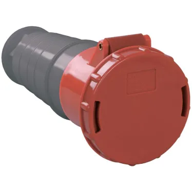 Розетка 235 переносная с заземлением 3Р+РЕ+N 63А 380В IP54