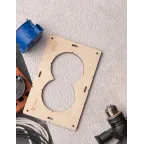 Шаблон для подрозетников c 2 отв. диам. 82 мм Expert