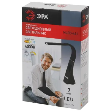 NLED-461-7W-BK Светильники настольные NLED-461-7W-BK черный наст.светильник