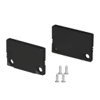 Заглушка SL-SLIM20-H13 BLACK глухая (пластик)