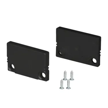 Заглушка SL-SLIM20-H13 BLACK глухая (пластик)