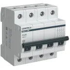 Автоматический выключатель ВА47-29М 4P 20А 4,5кА D GENERICA