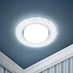 DK LD37 WH/WH Точечные светильники декор cо светодиодной подсветкой GX53, белый/белый