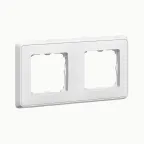 Cariva Рамка 2 поста белая (10шт)
