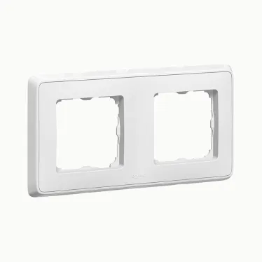 Cariva Рамка 2 поста белая (10шт)