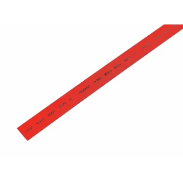 Термоусаживаемая трубка 12,0 6,0 мм, красная, упаковка 50 шт. по 1 м, REXANT