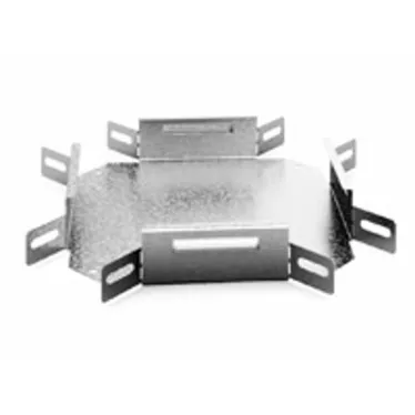 Угловой соединитель крестообразный к лотку 400х50, толщина 1,0 мм, Сендзимир цинк