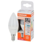                  Лампа светодиодная LED Star Свеча 7Вт (замена 60Вт), 600Лм, 6500К, цоколь E14 OSRAM
               