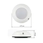 Фонарик кемпинговый на липучке на батарейках 3хААА в палатку, с сенсором и светонакопителем SB-601 Луна-1