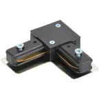 LIGHTING Соединитель L-образный внутренний для однофазного шинопровода черный IEK