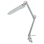 Светильник настольный с лампой PL на струбцине серый NL-201-G23-11W-GY ЭРА