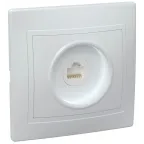 КВАРТА Розетка компьютерная белая