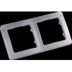 MASTER Рамка на 2 поста, серебро