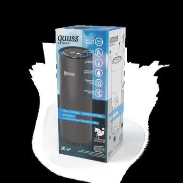 Очиститель-рециркулятор воздуха, индикаторы температуры и влажности, площадь очистки 20 метров Guard