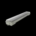 Светильник под светодиодную лампу ДСП 2хG13 AC 220В IP65 665х85х55мм Пластик сквозная проводка для лампы 600мм LITE Gauss