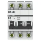 Автоматический выключатель 3P 6А (B) 4,5кА ВА 47-29 Basic