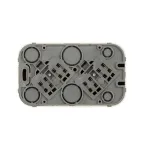 Quteo розетка двойная с заземлением с защитными шторками 16 A 250 В IP 20 Белая