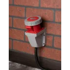 Розетка стационарная наружная 1242 32А 3Р+РЕ IP67