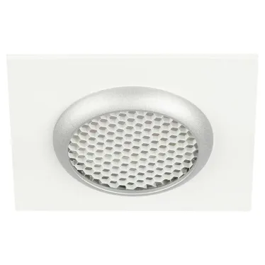 Светильник встраиваемый алюминиевый KL110 WH/SL MR16 GU5.3 белый/серебро матовый