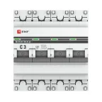 Выключатель автоматический четырехполюсный 3А С ВА47-63 4.5кА PROxima